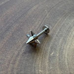 14g Spiked Labret Stainless Steel Body Jewelry